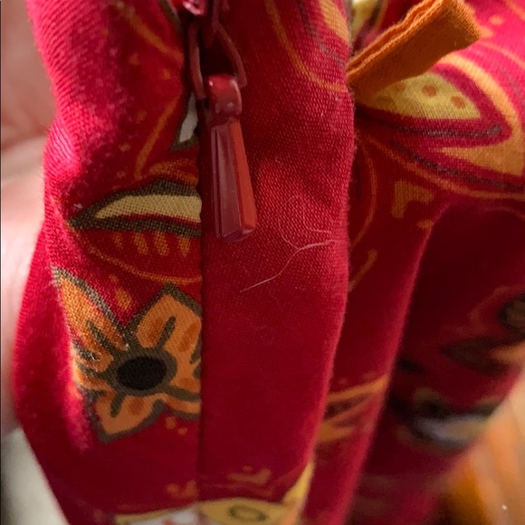 Dark red floral skirt - Picture 5 of 7